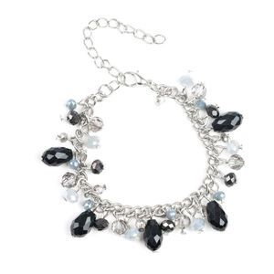 Catwalk Crawl Black Silver Bracelet